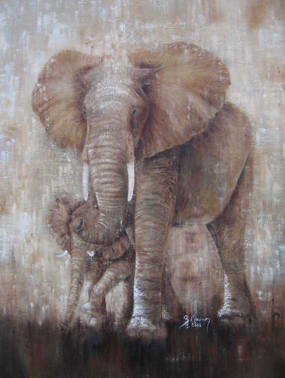 Elephante et Petit (c) Brigitte Morisson